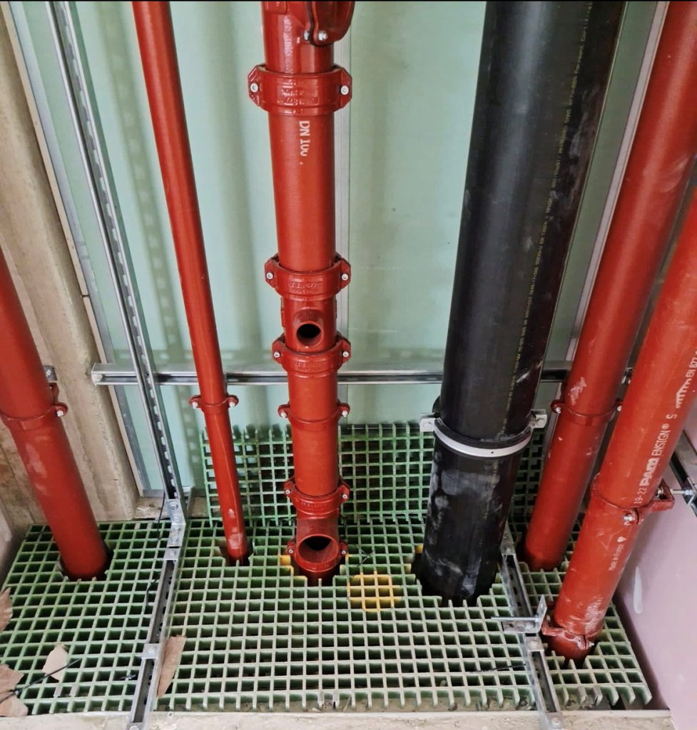 GRP Service Riser Grating used for Riser Shafts | GRP Safety